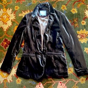 Anthro velvet blazer